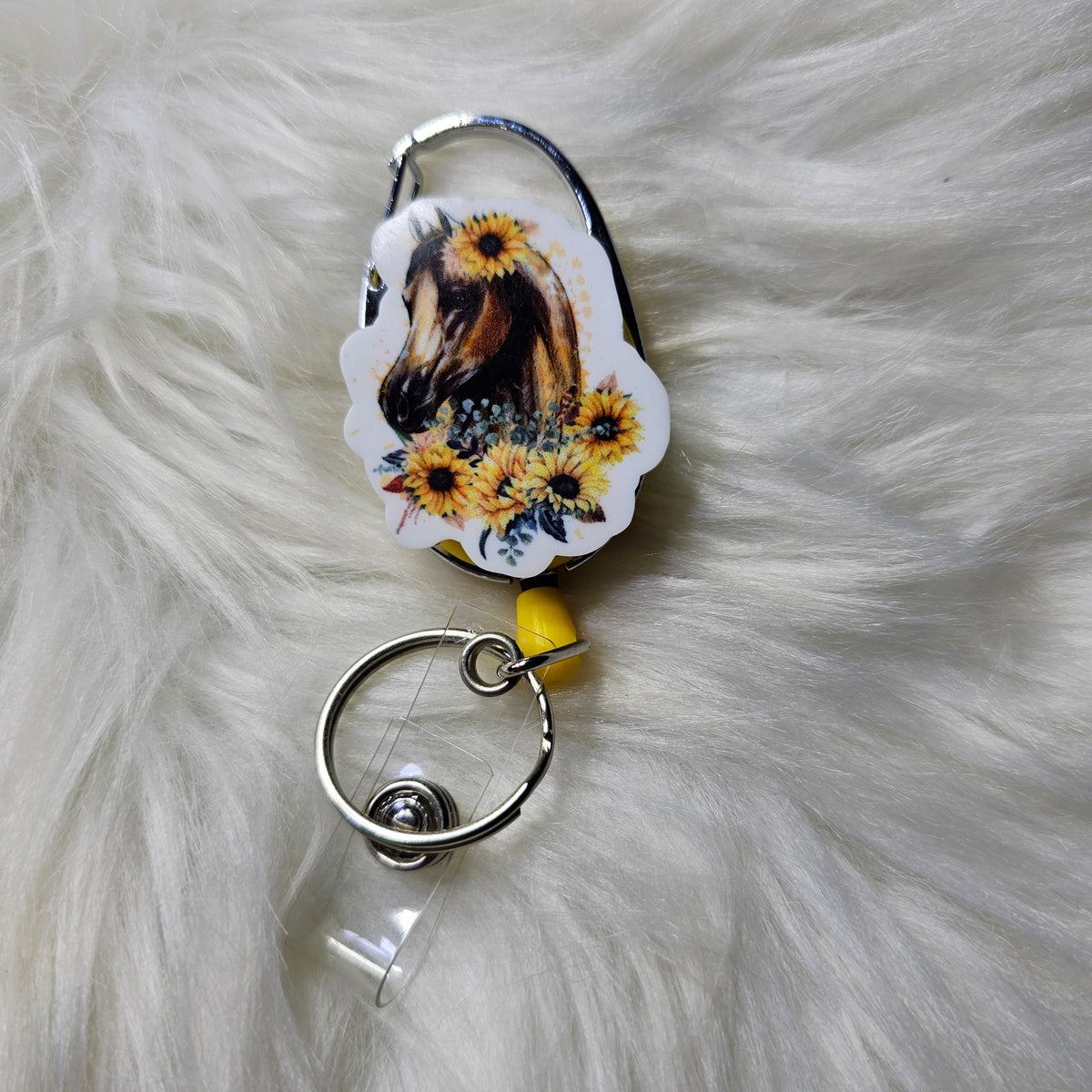 Belt Clip Badge Reel - Fixed Topper