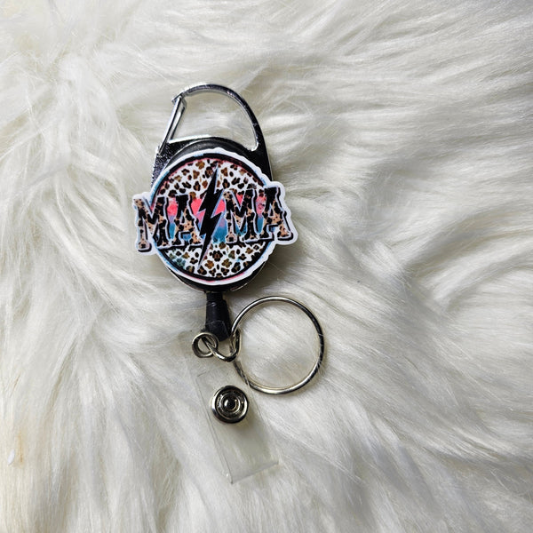 Belt Clip Badge Reel - Fixed Topper