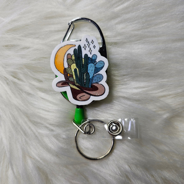 Belt Clip Badge Reel - Fixed Topper
