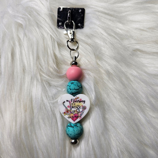 Beaded Tumbler Charm
