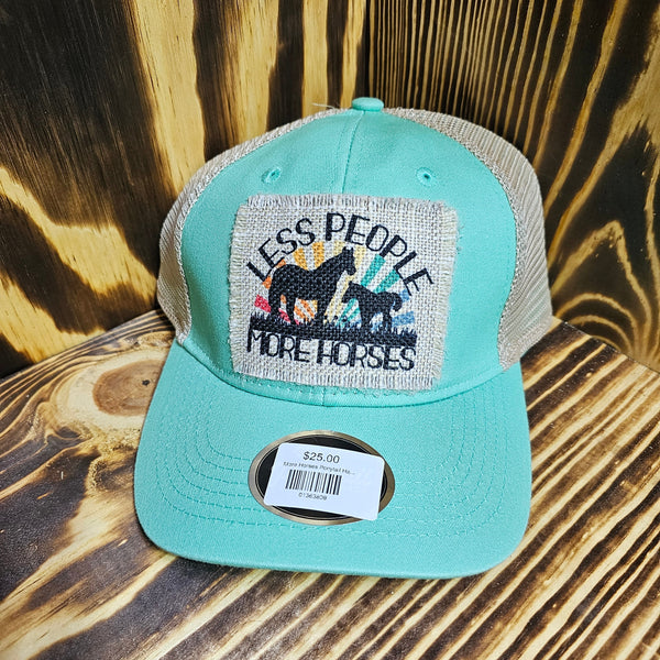 More Horses Less People Ponytail Hat Truth Teller