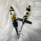 Beaded Wine Topper Set