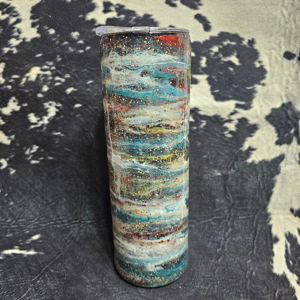 30 oz Glitter Boho Storm SS Epoxy Tumbler – Free Spirit Style