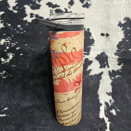 30 oz Duo We the People Tumbler & Bottle – Distressed Constitution