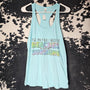 Beaches and Sunshine Light Blue Tank Mentally on Vacation
