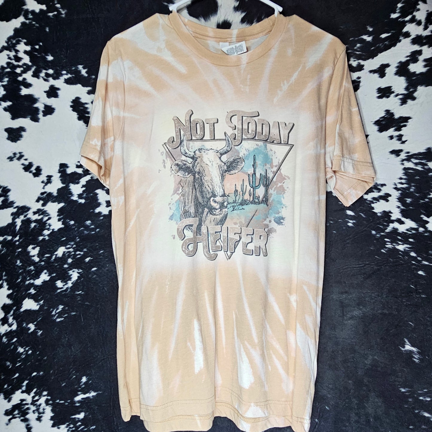 Not Today Heifer – Western – Graphic Tee – arena-dusty tee comfort piece for snack runs and surprise plans