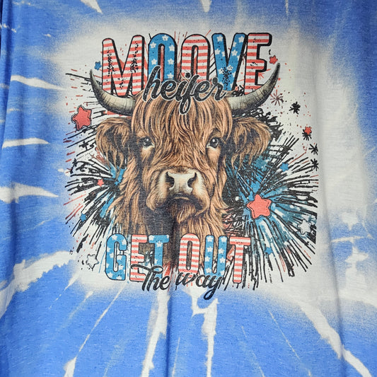 Move Heifer-Blue Tee