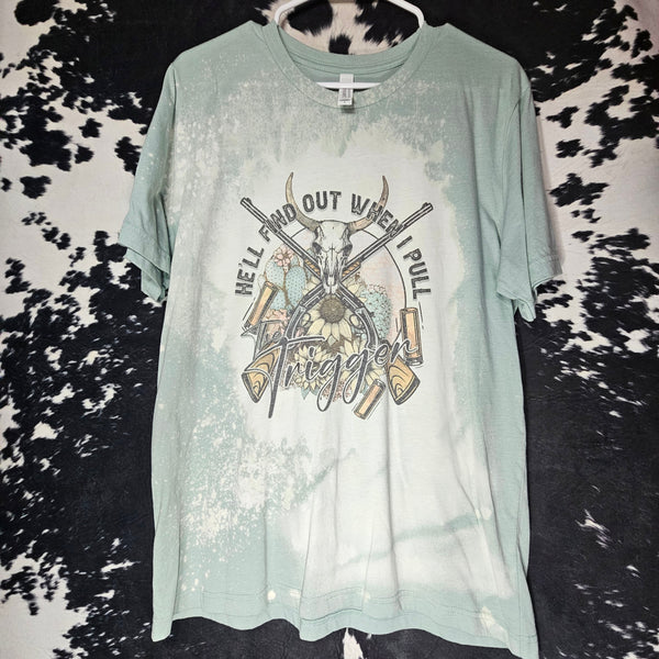 Trigger Happy & Not Apologizing Sage Tee