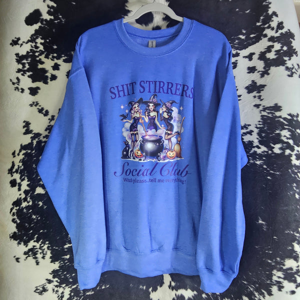 Sh!t Stirrers Cozy Crewneck-For Stirring Trouble