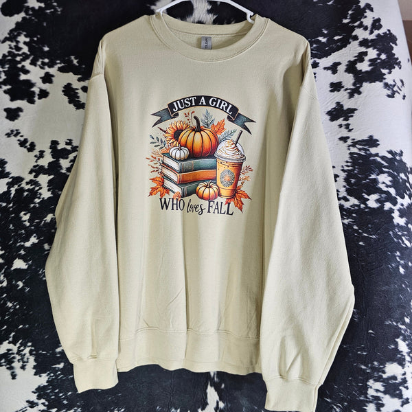 Just a Fall Girl With a Seasonal Obsession Sweatshirt