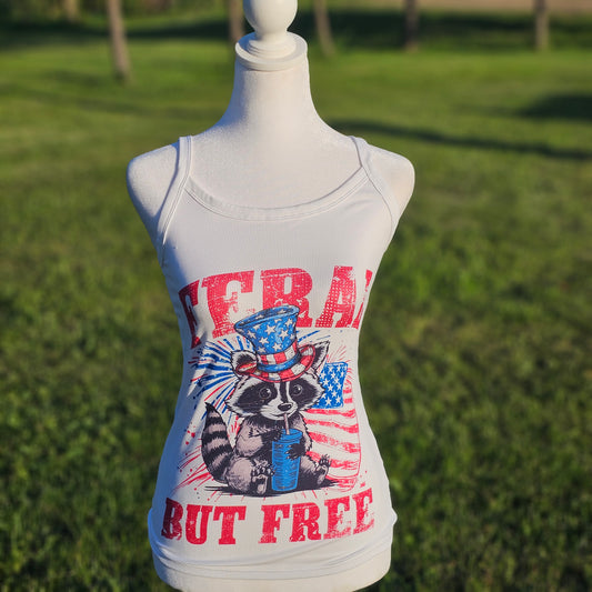 Feral But Free Coon- Tank Top