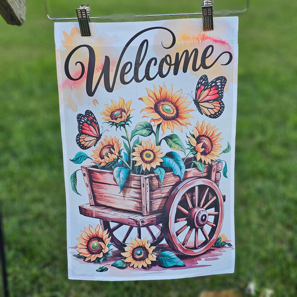Western Butterflies Garden Flag