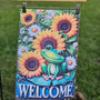 Welcome Frogs Garden Flag