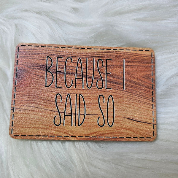 Leather Hat Patch
