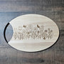 Wild Flowers Wood Board