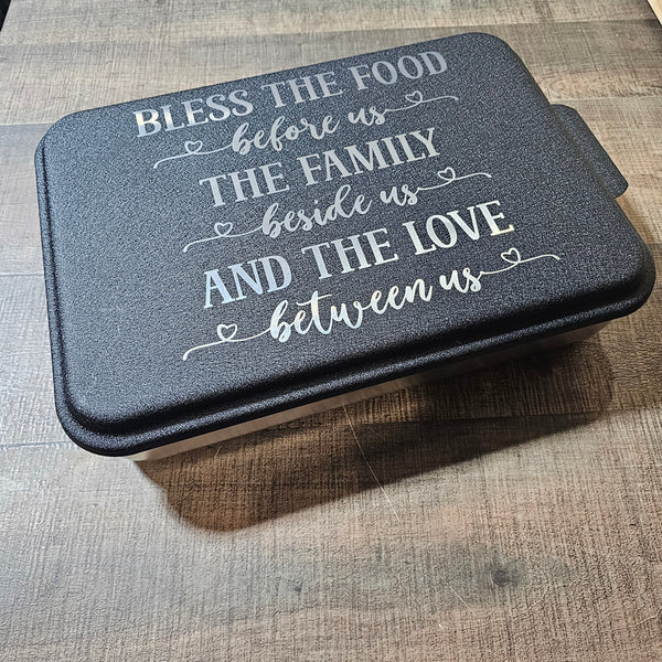 Bless the Food Black Cake Pan