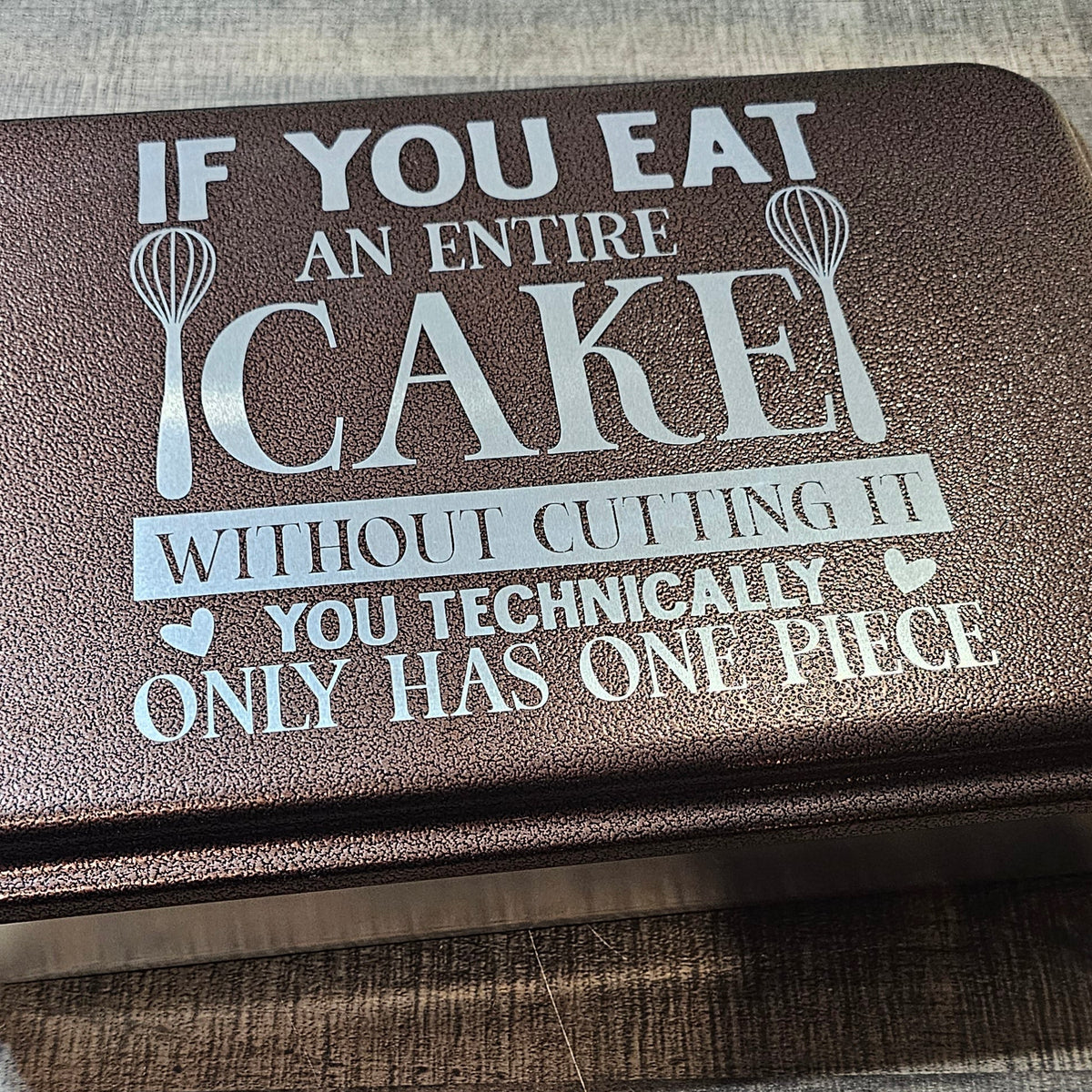 One Piece Bronze Cake Pan