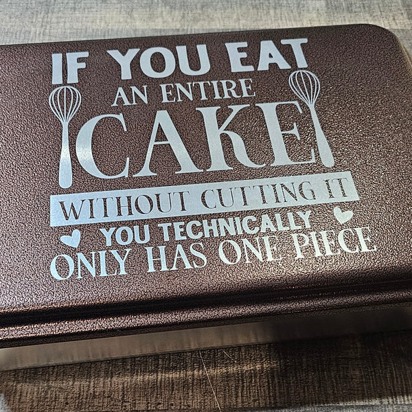 One Piece Bronze Cake Pan