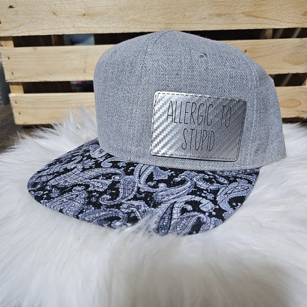 Allergic to Stupid Leather Patch Hat – Severe Reaction Expected