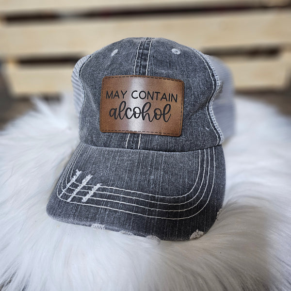 May Contain Alcohol Ponytail Hat – Drink Responsibly-ish