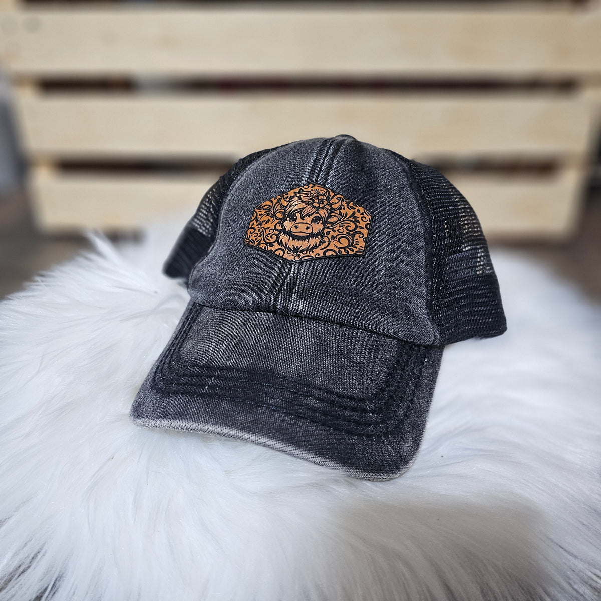 Highland Calf Ponytail Hat (Youth)