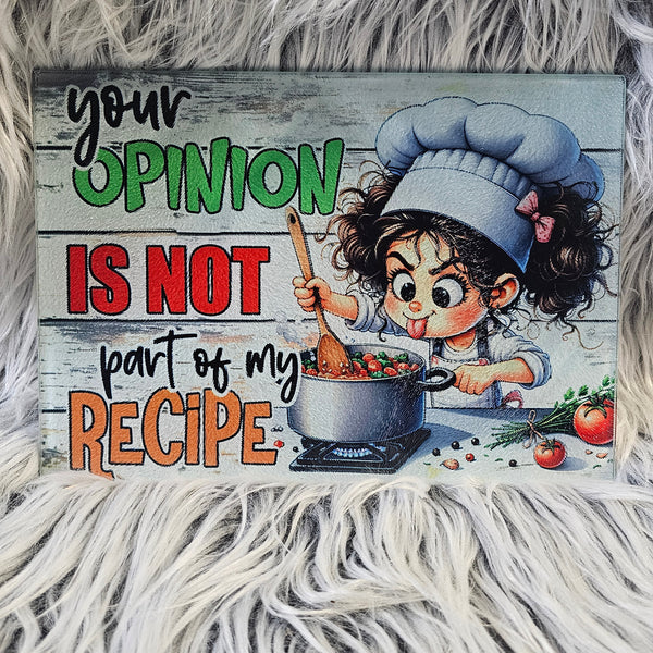 Sm. Opinion Not Part of Recipe Board