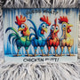 Lg. Rectangle - Guess What? Chicken Butt – Host-Ready – Glass Cutting Board
