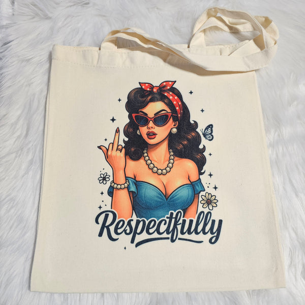 "F-Off, Respectfully" Tote