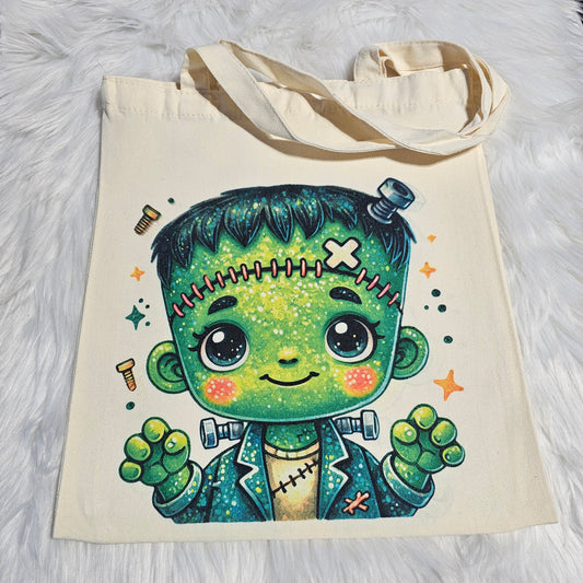 Frankenmonster Halloween Tote (Canvas Tote)