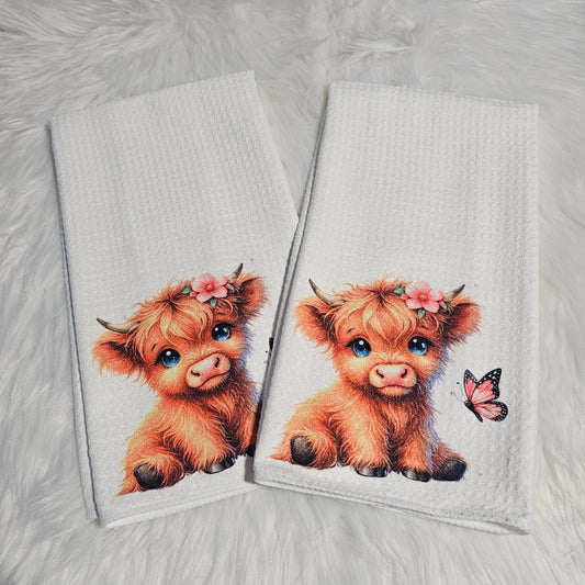 “Pretty Highland” Towel Set