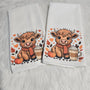 Latte Highland Calf Towel Set