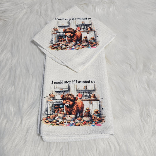 “I Could If I Wanted To” Highland Towel & Washcloth Set