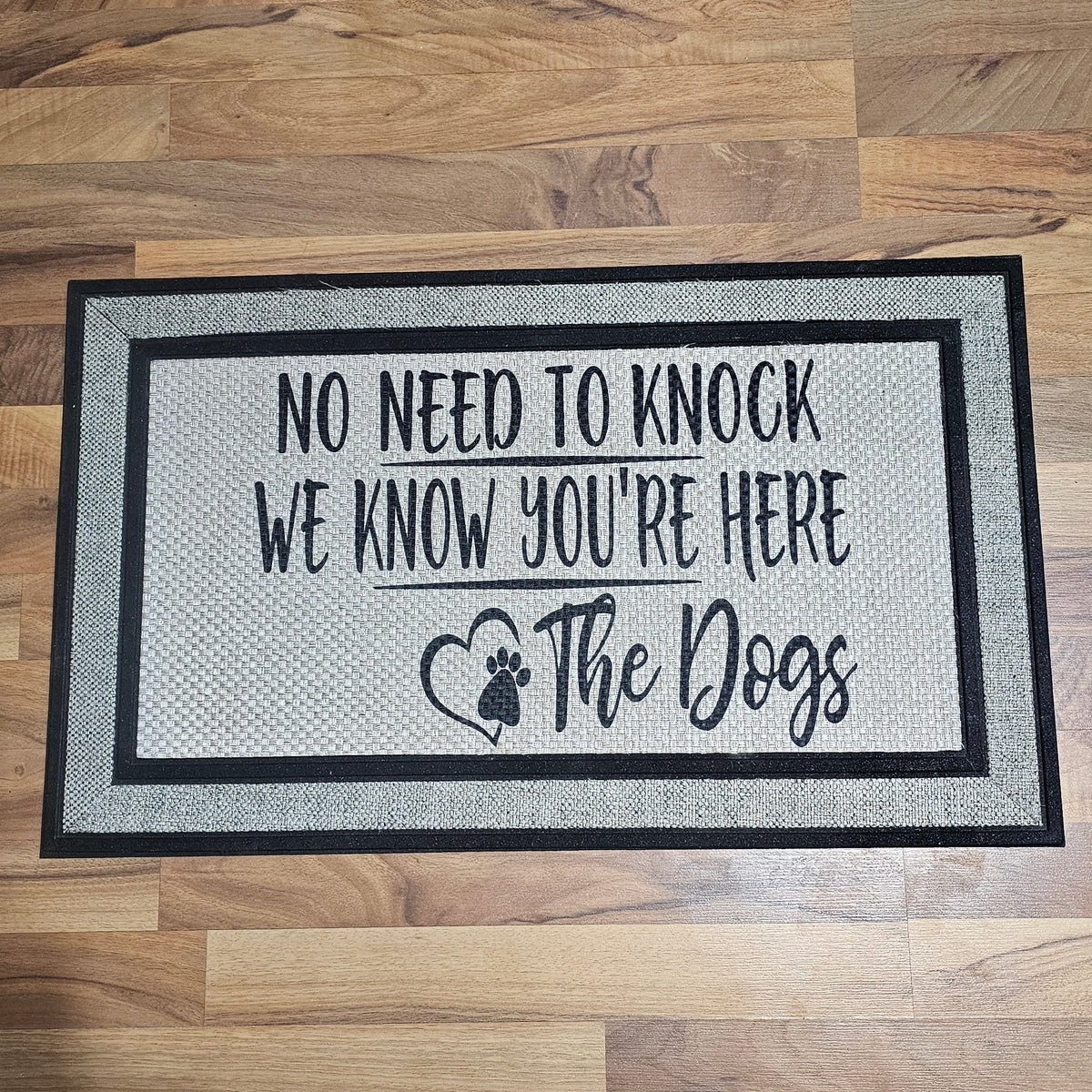 "We Know You're Here" Mat