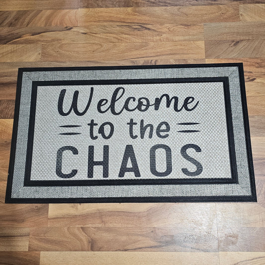 “Welcome to the Chaos” Welcome Mat
