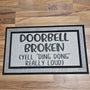 "Ding-Dong" Broken Doorbell Mat