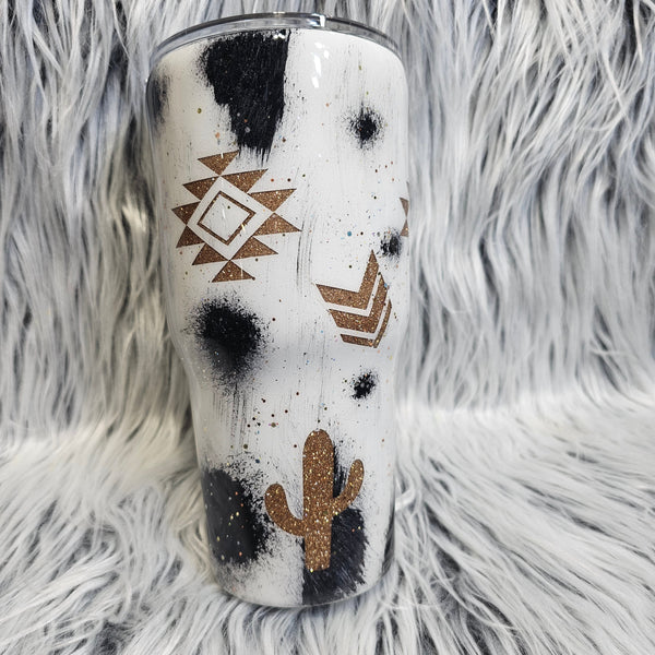 Holstein & Gold Tumbler