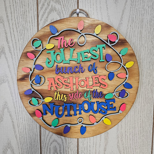 12" Wood Door Sign - Plain