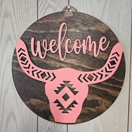 14" Wood Door Sign - Plain