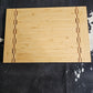 Bamboo Cutting Board with Butcher Block Inlay