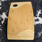 Bamboo Two-Tone Cutting Board with Handle