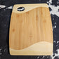 Bamboo Two-Tone Cutting Board with Handle