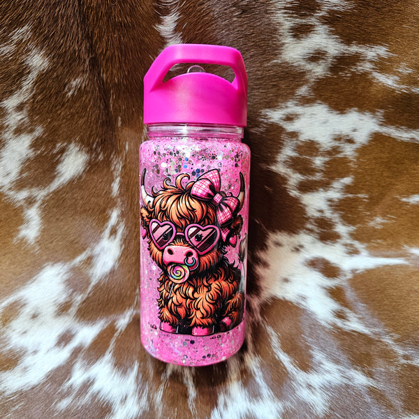 Fluffy Cow Crystal Waterbottle