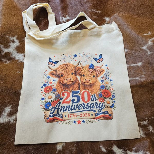 Highland Cow 250th Tote