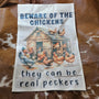 Beware of the Chickens Garden Flag