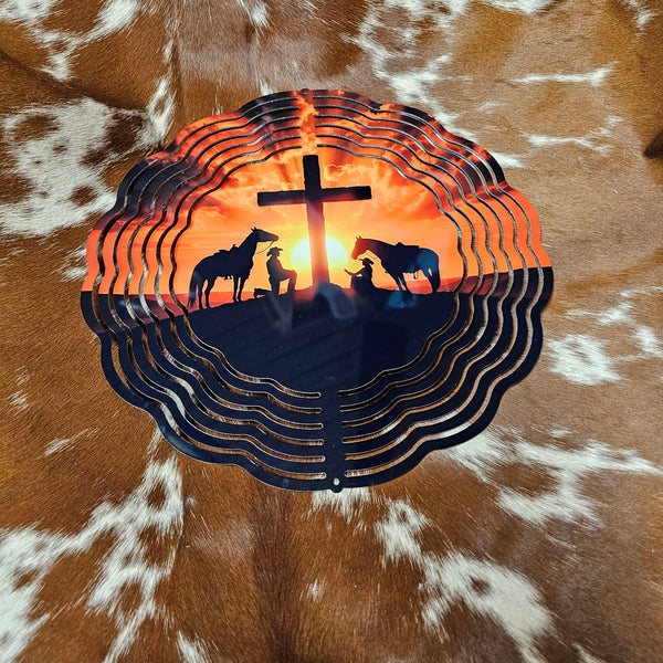 Cowboys at the Cross Wind Spinner