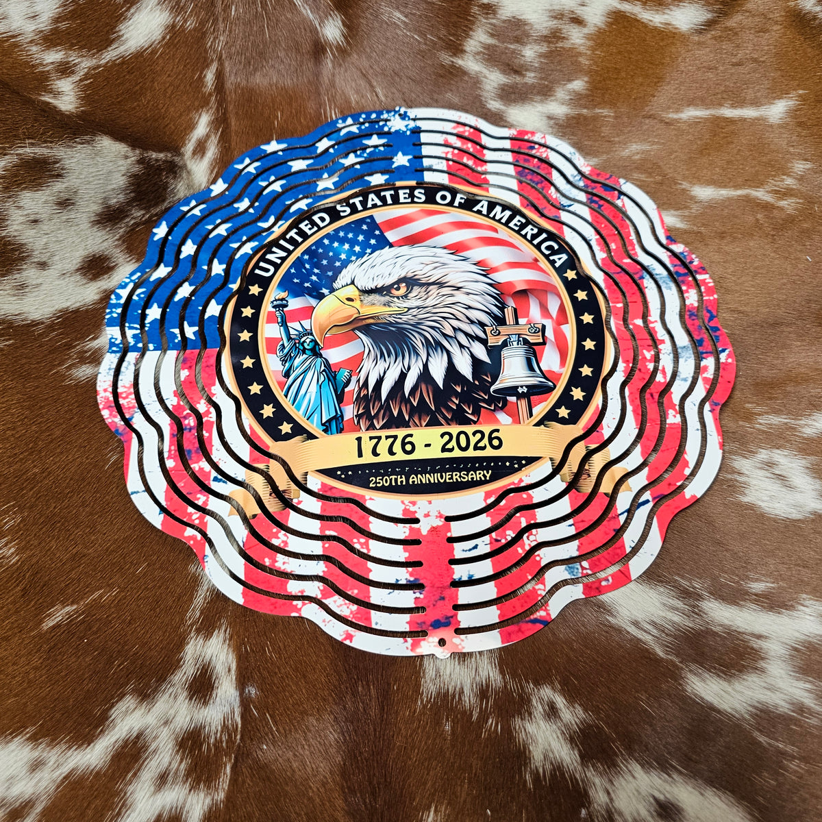 USA 250th Anniversary Eagle Wind Spinner