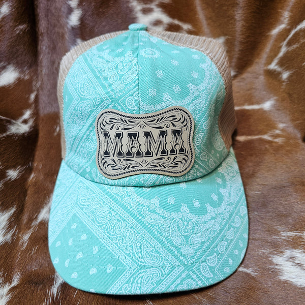 "MAMA" Western Buckle Patch Trucker