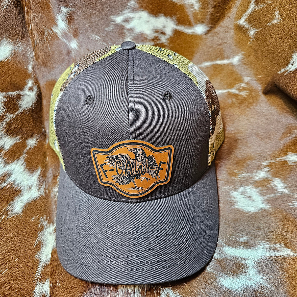 "F-CAW-F" Crow Patch Trucker