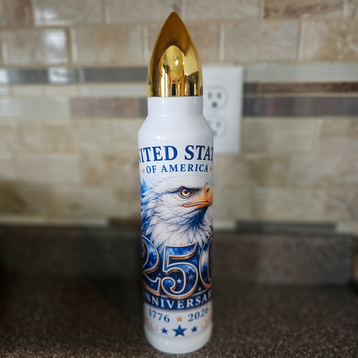"American Semiquincentennial" Eagle Bullet Thermos (32oz)