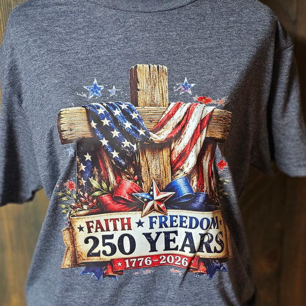 Faith Freedom Cross Tee